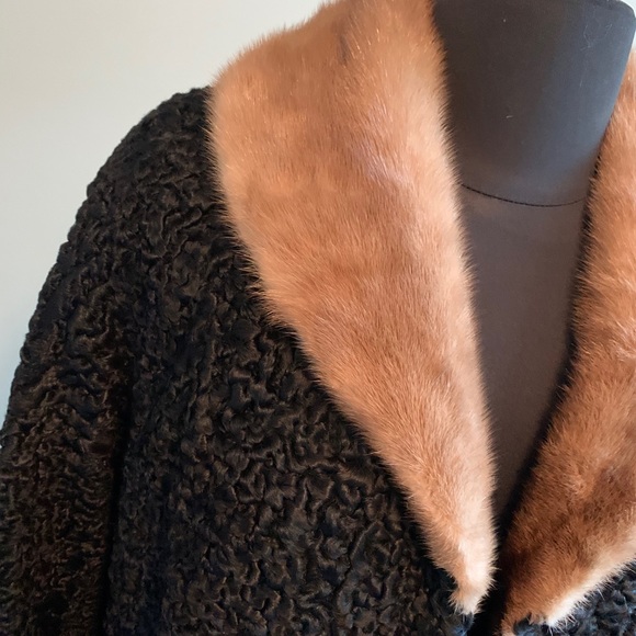 Persian lamb and mink fur coat - Picture 3 of 9